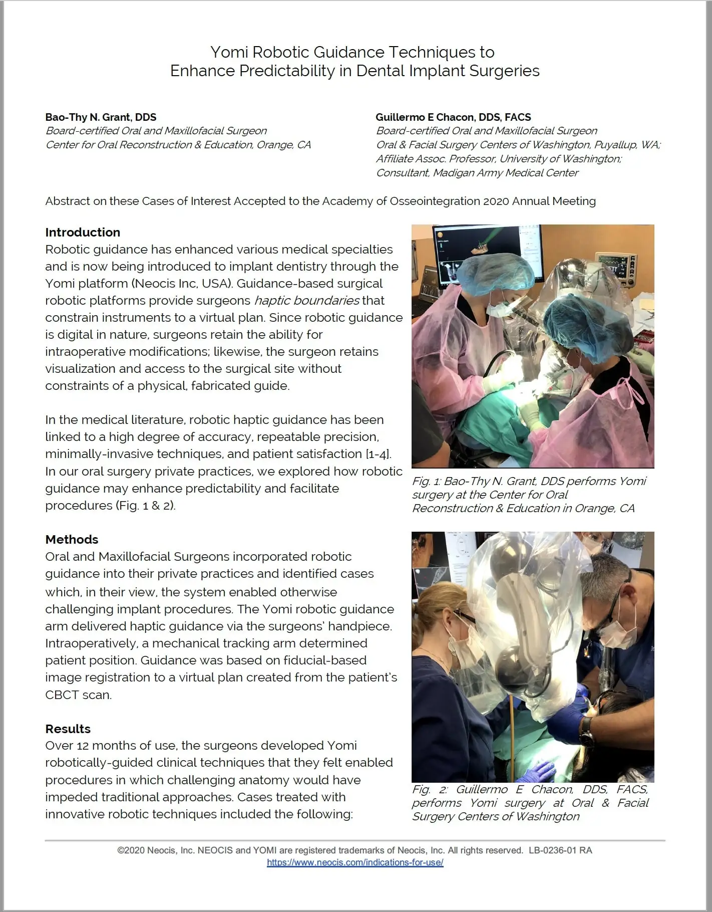 Yomi scientific journal article featuring Dr. Bao-Thy Grant
